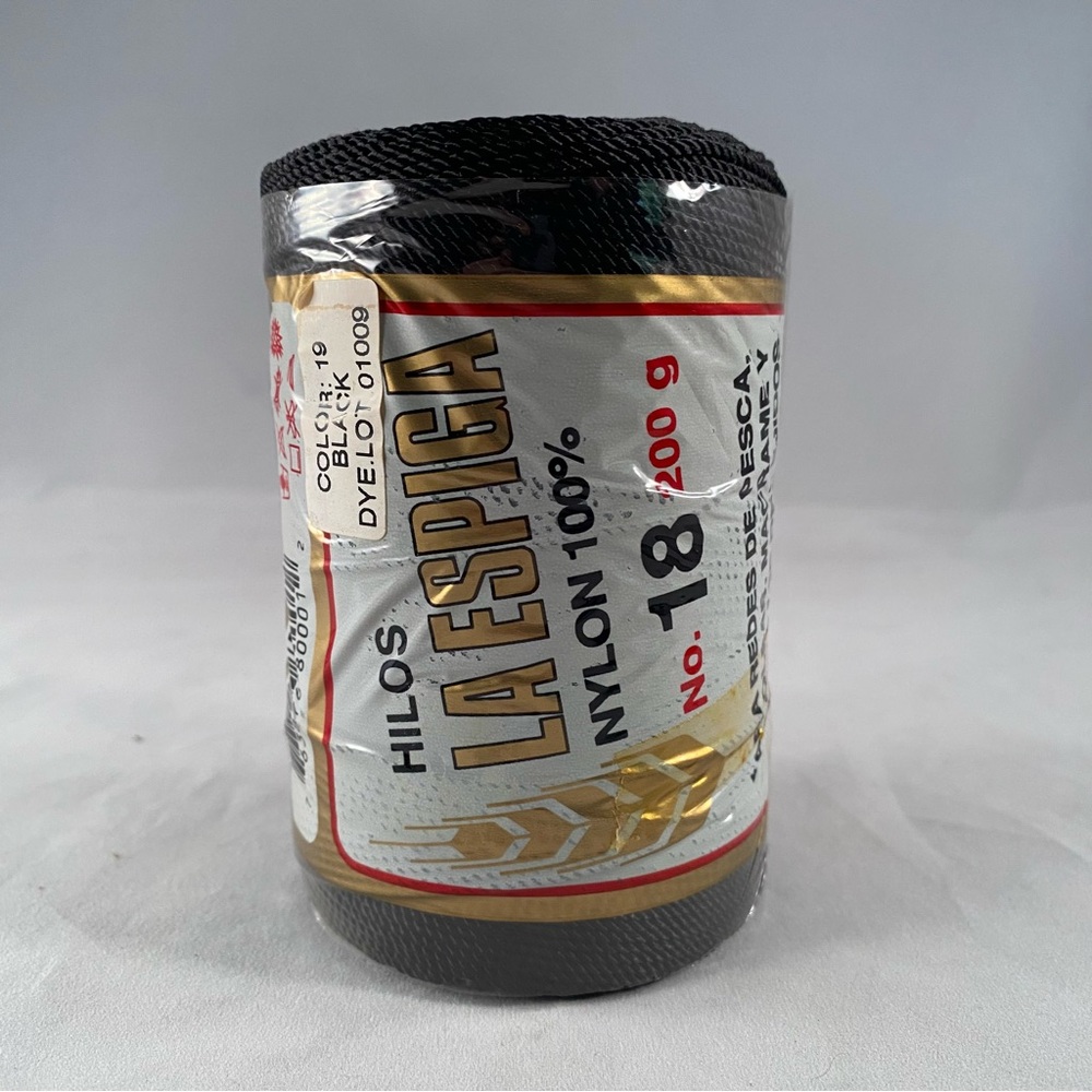 Nylon Fiber Art Thread - Black and Gold